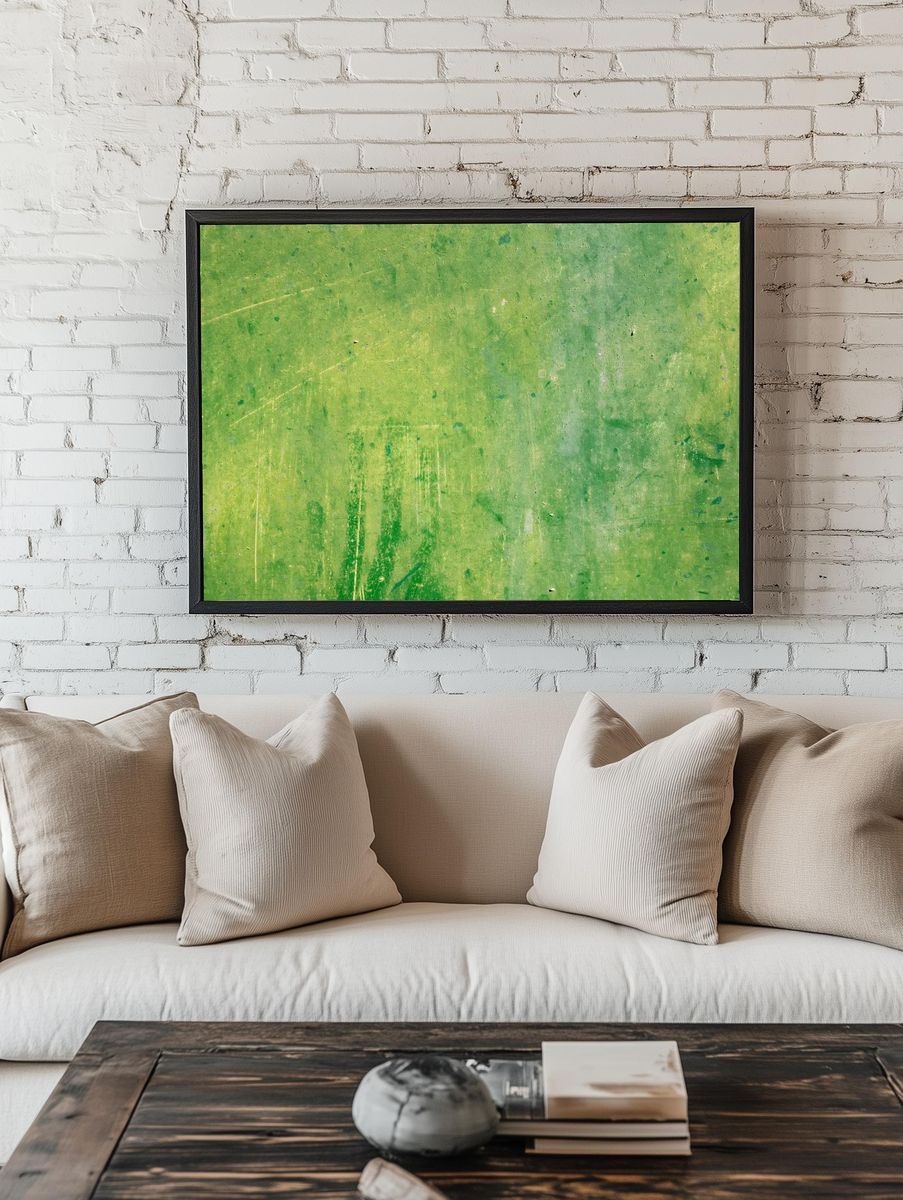 Green wall background, free public. — room view 1