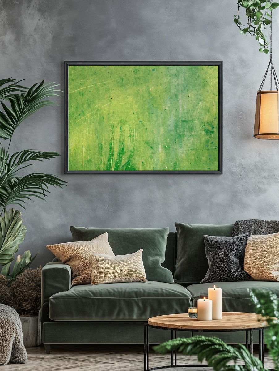 Green wall background, free public. — room view 4