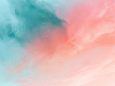 Pastel Cloud Drift Abstract Poster. poster
