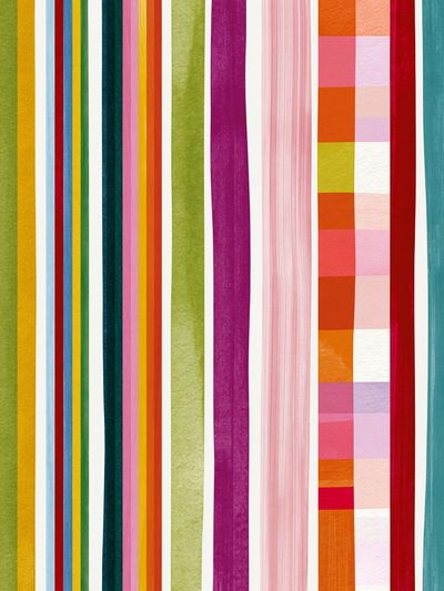 Colorful Vertical Stripes Abstract Poster.