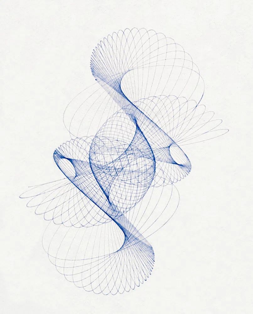 Pendulum Curve illustration high resolution. poster — abstract art