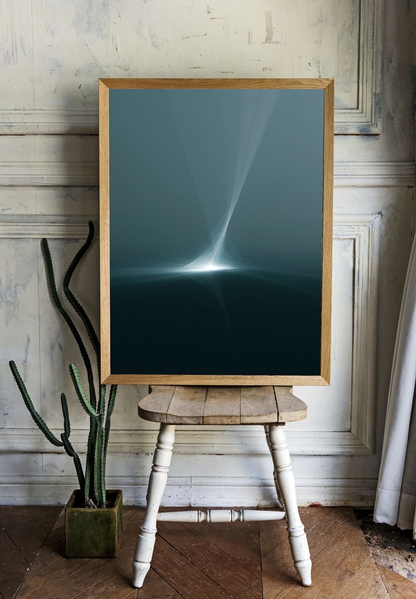 Ethereal Light Abstract Poster. room preview