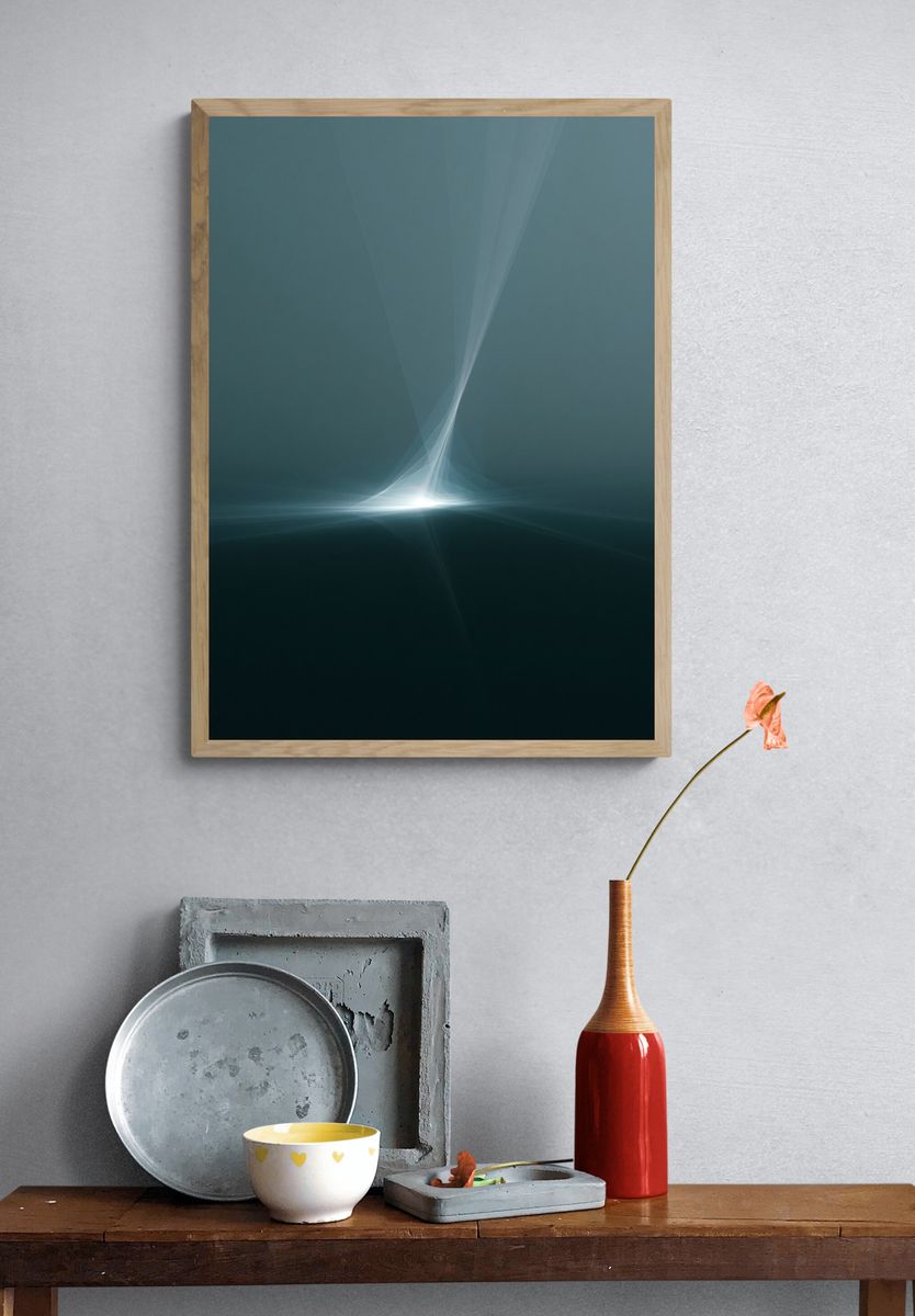 Ethereal Light Abstract Poster. — room view 3