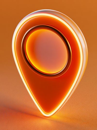 Orange Glow Abstract Poster.