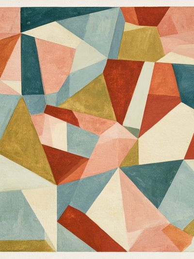 Geometric Pastel Abstract Poster.