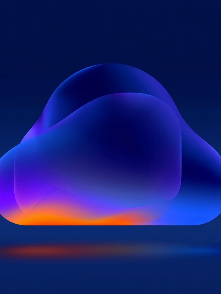 Neon Cloud Abstract Poster. poster — abstract art