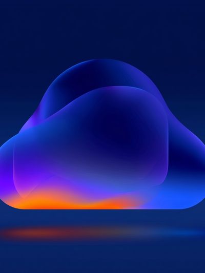 Neon Cloud Abstract Poster.