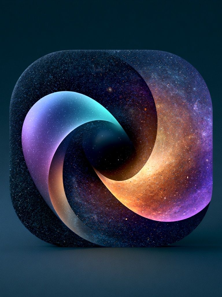 Cosmic Spiral Abstract Poster. poster detail