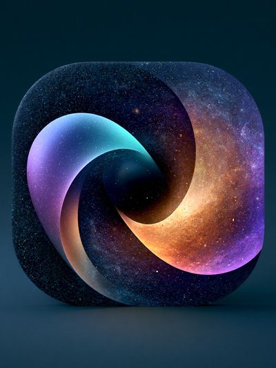 Cosmic Spiral Abstract Poster.