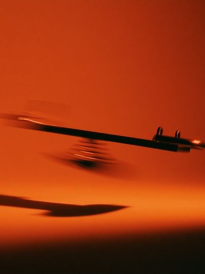 Abstract Orange Motion Poster. poster