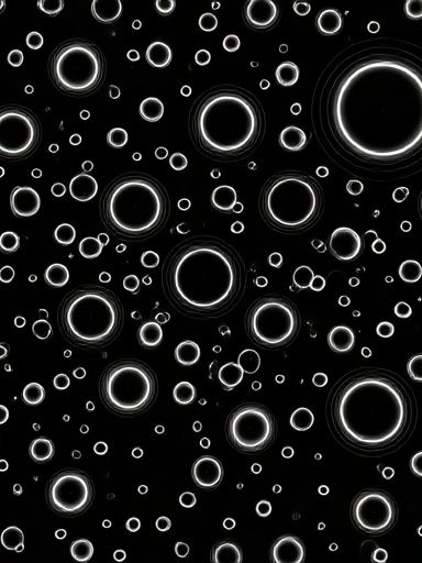 Glowing Rings Abstract Poster. poster — abstract art