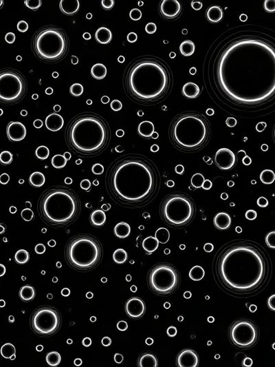 Glowing Rings Abstract Poster.