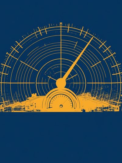 Celestial Radar Abstract Poster. poster