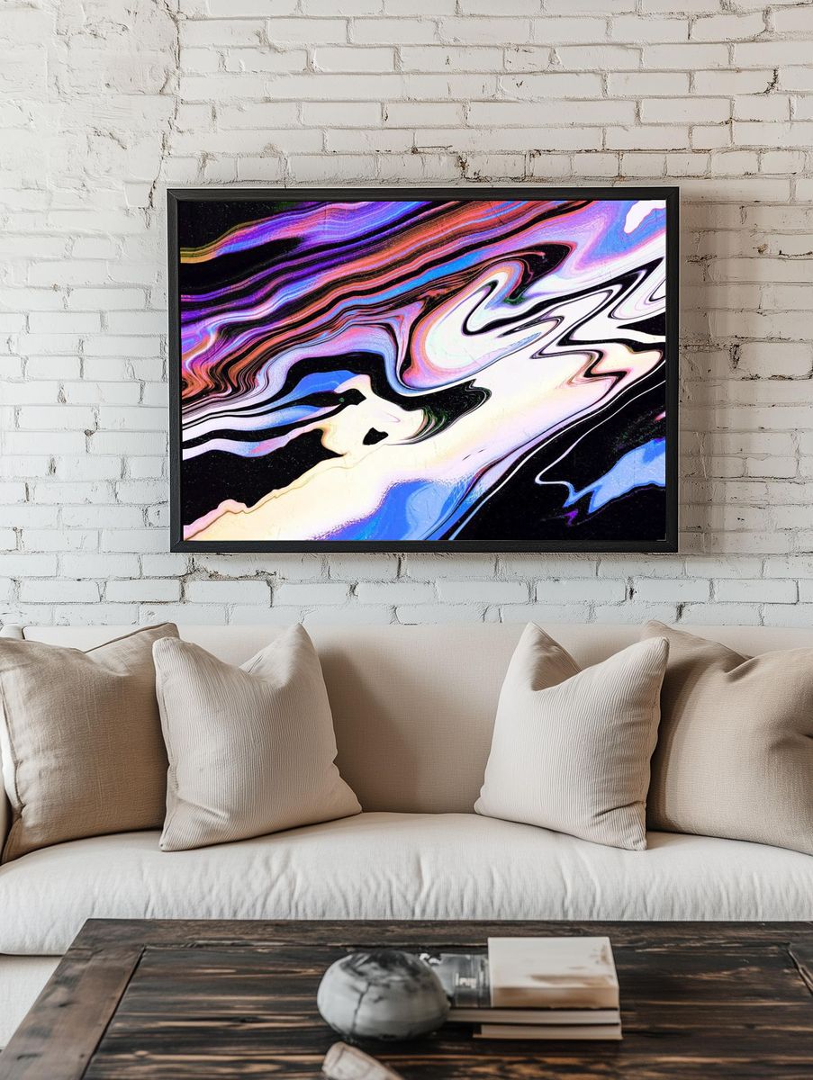 flVibrant colorful fluid art background. room preview