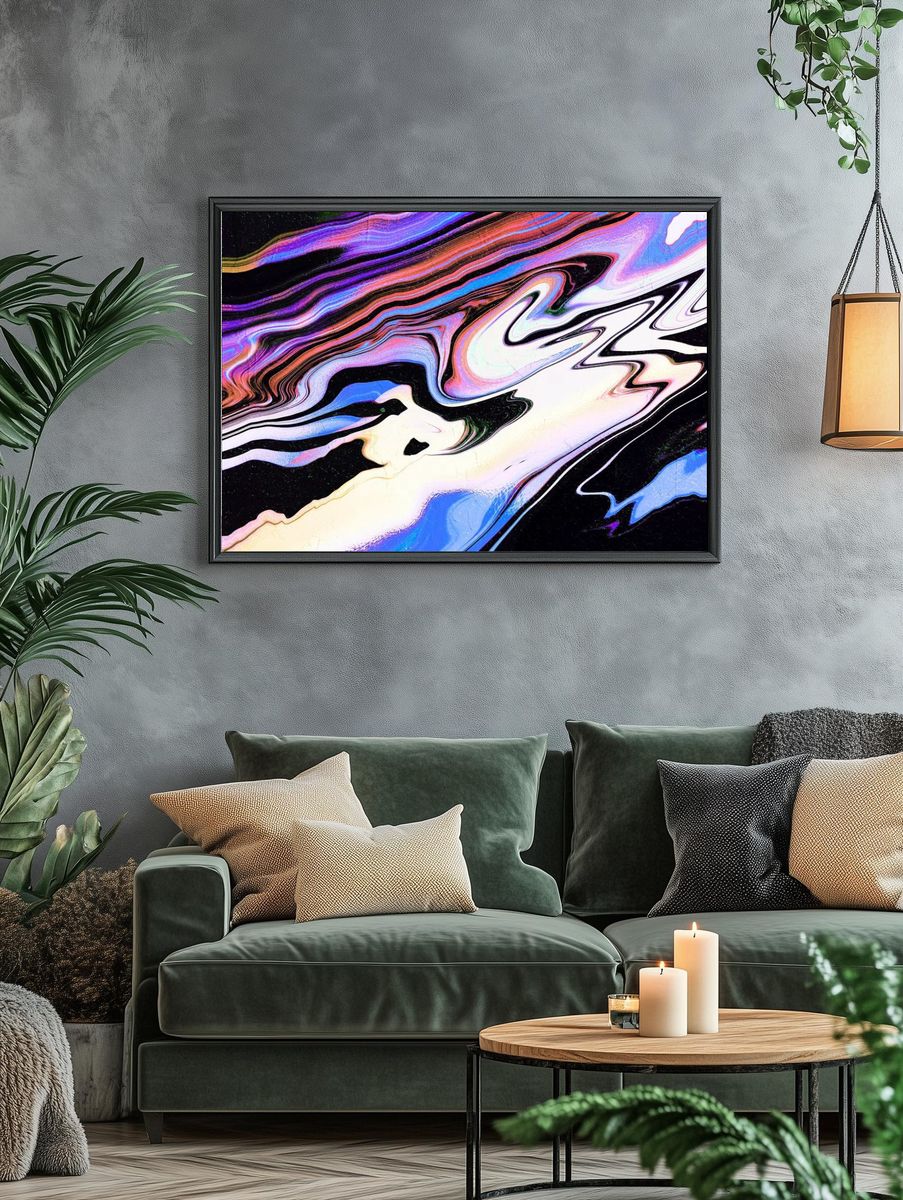 flVibrant colorful fluid art background. — room view 4