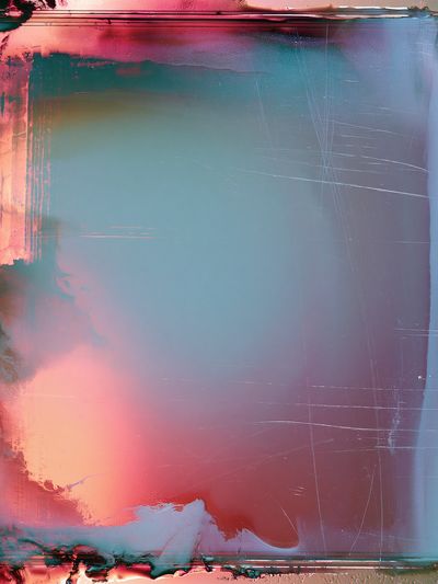 Neon Frost Abstract Poster. poster