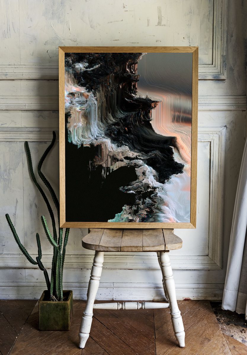 Glacial Rift Abstract Poster. room preview