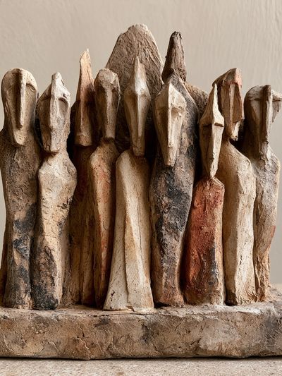 Abstract Clay Figures Poster.