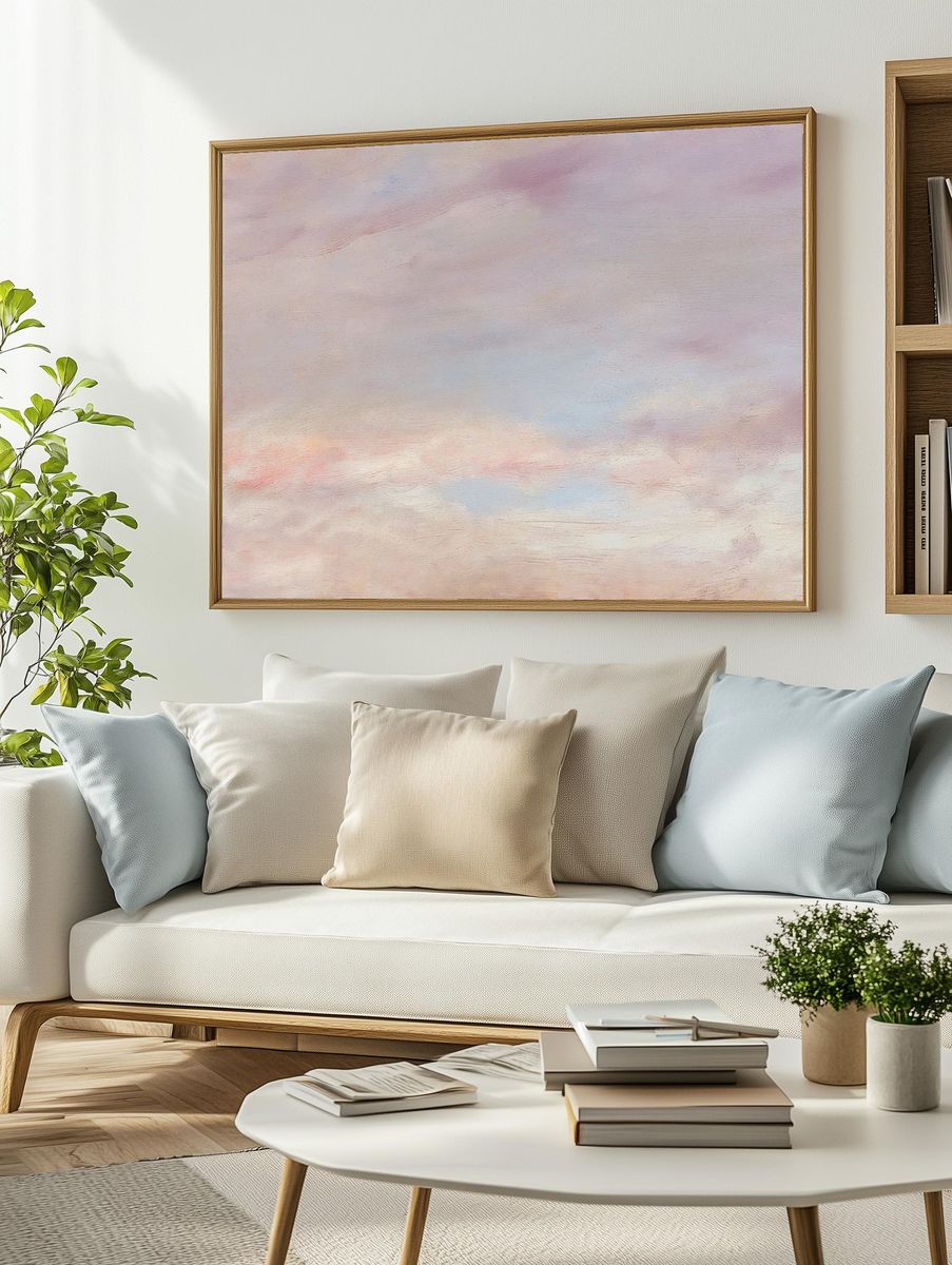 Sky pastel texture background, remixed. — room view 2