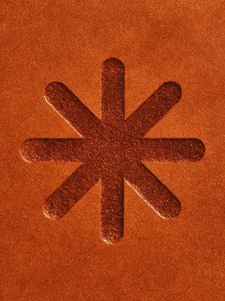 Orange Asterisk Abstract Poster. poster — abstract art
