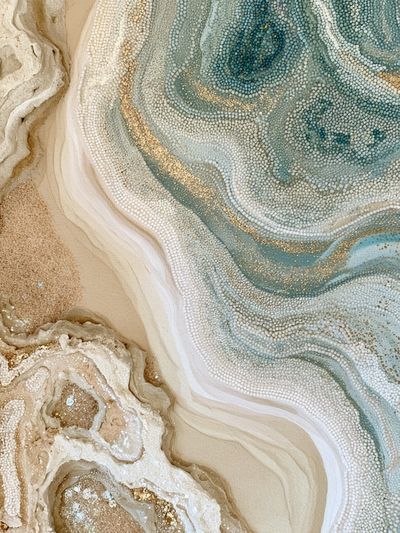 Coastal Agate Abstract Print. poster