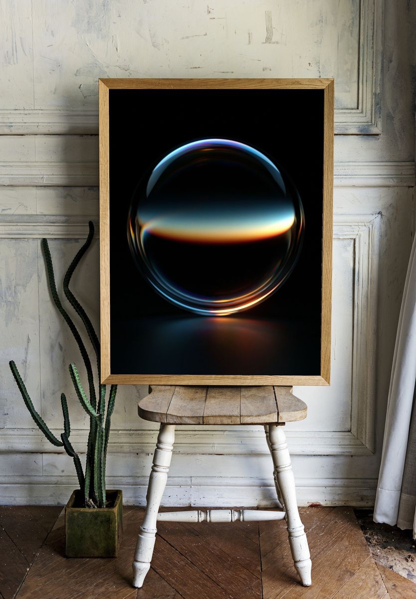 Prismatic Orb Abstract Poster. room preview