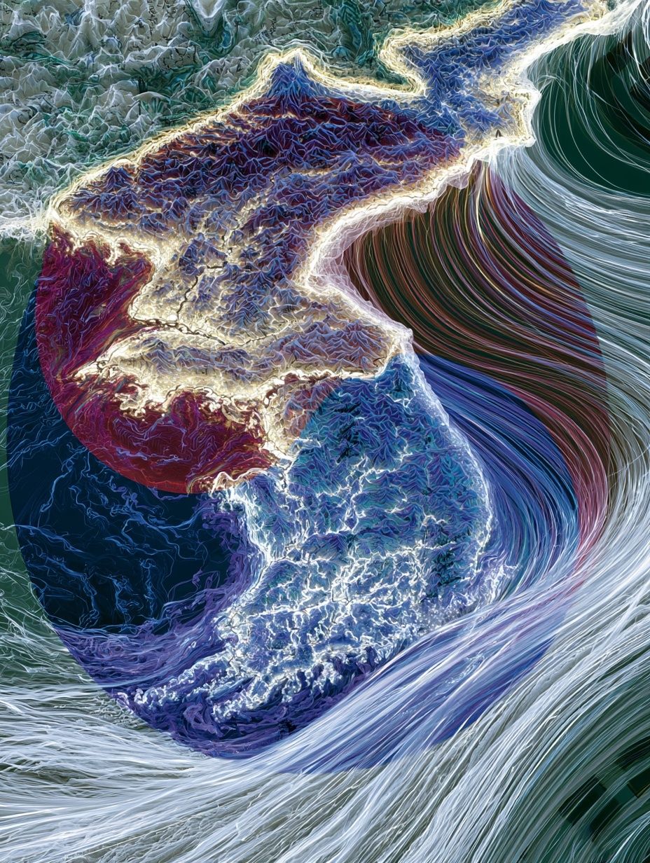 Cosmic Flow Abstract Poster. poster detail