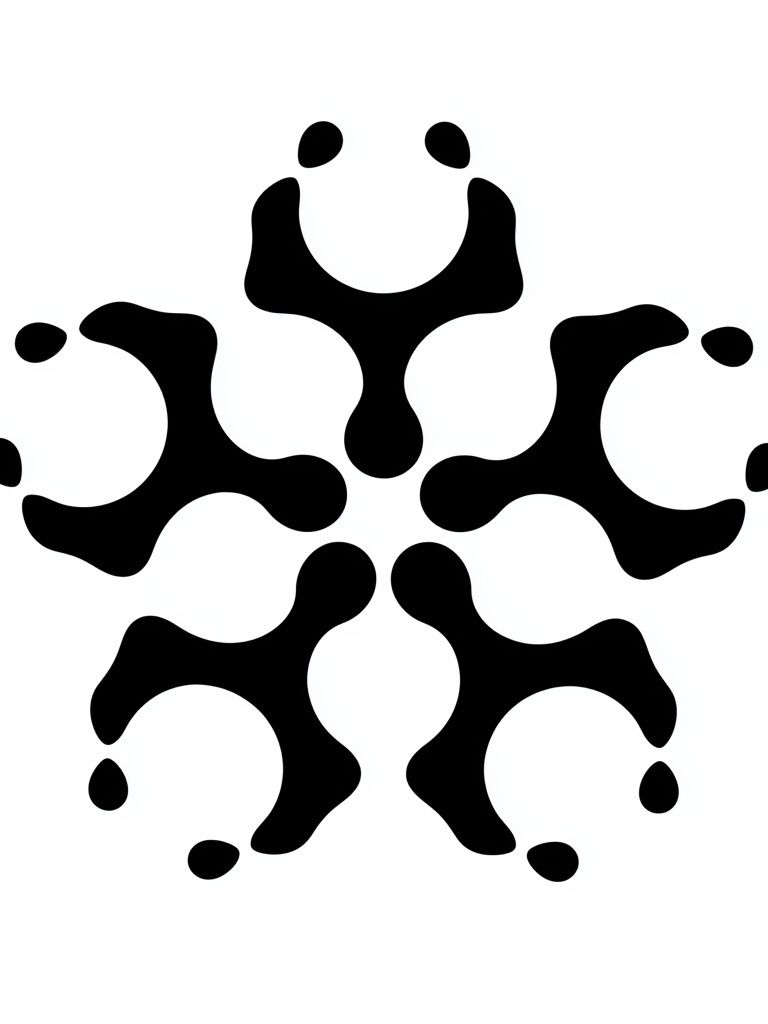 Black Symmetry Abstract Poster. poster detail