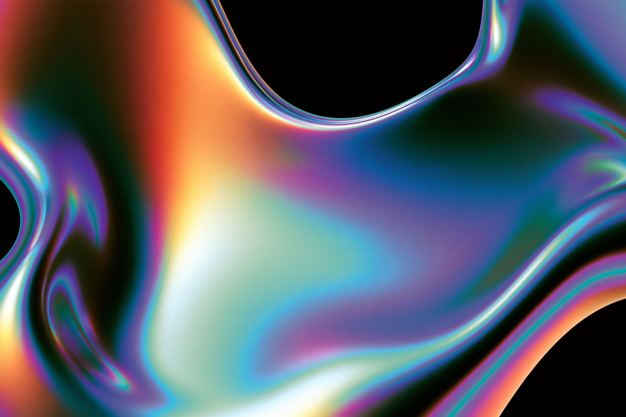 Prismatic Flow Abstract Poster. poster — abstract art