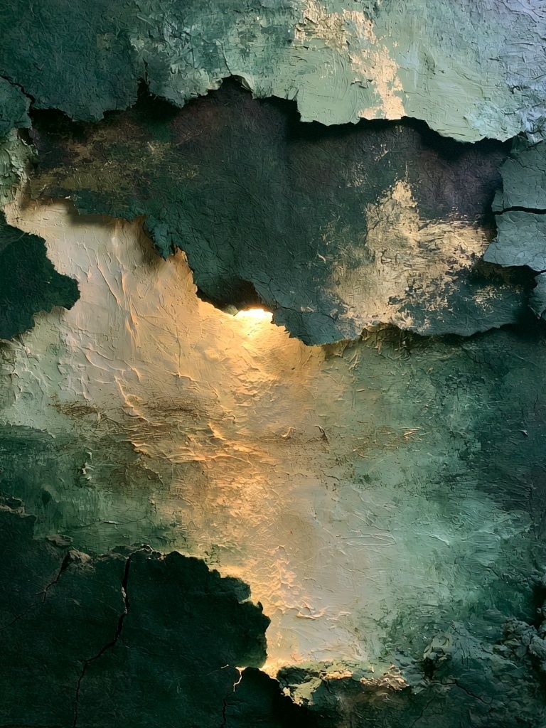 Emerald Glow Abstract Poster. poster — abstract art
