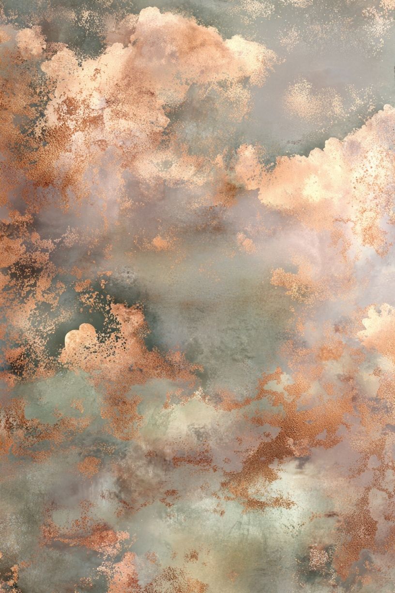 Copper Cloud Abstract Poster. poster — abstract art