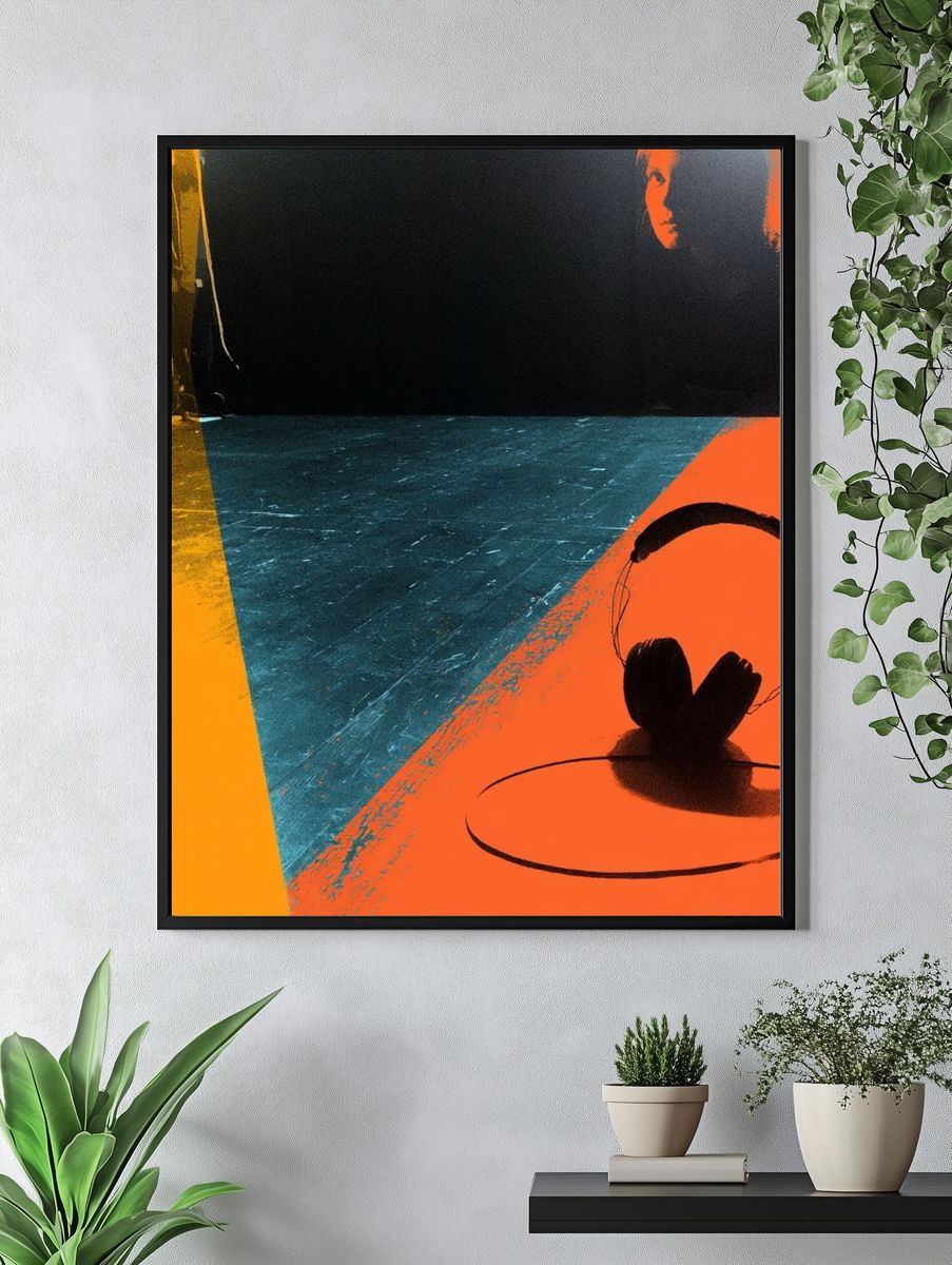 Abstract Neon Stage Poster. — room view 4