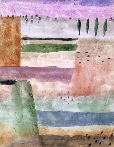 Landscape Poplars (1929) painting high.