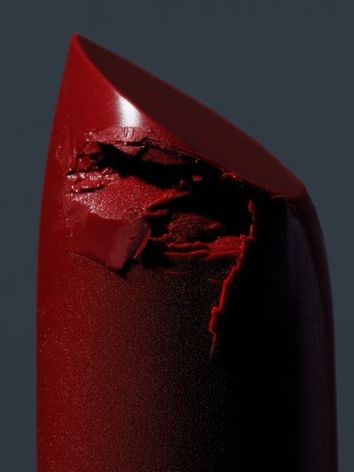 Crimson Abstract Form Poster. poster
