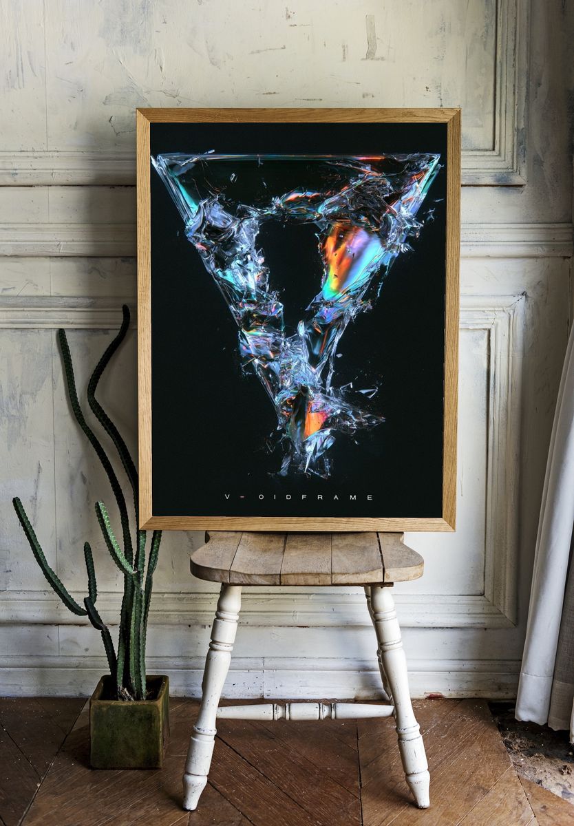 Void Frame Abstract Poster. room preview