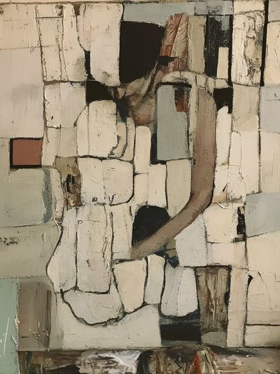 Textured Cubist Abstract Poster. poster
