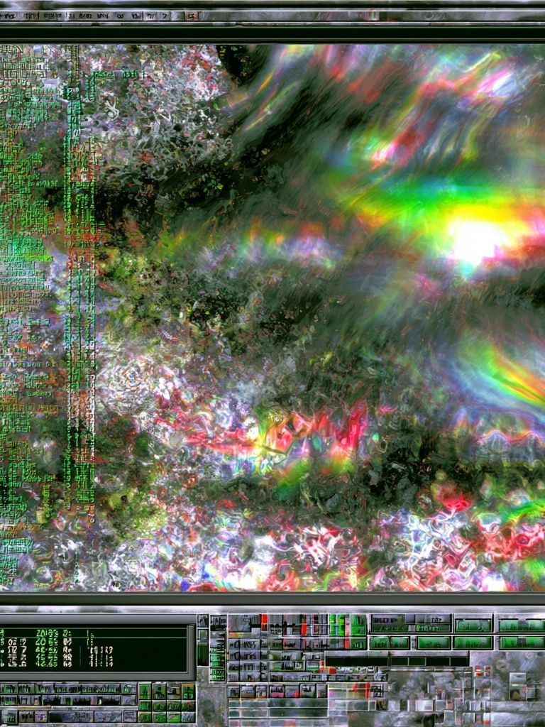 Glitch Prism Abstract Poster. poster — abstract art