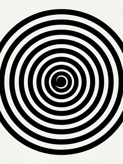 Black Spiral Optical Poster.