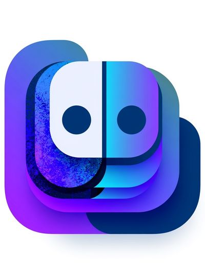 Abstract Neon Face Poster. poster