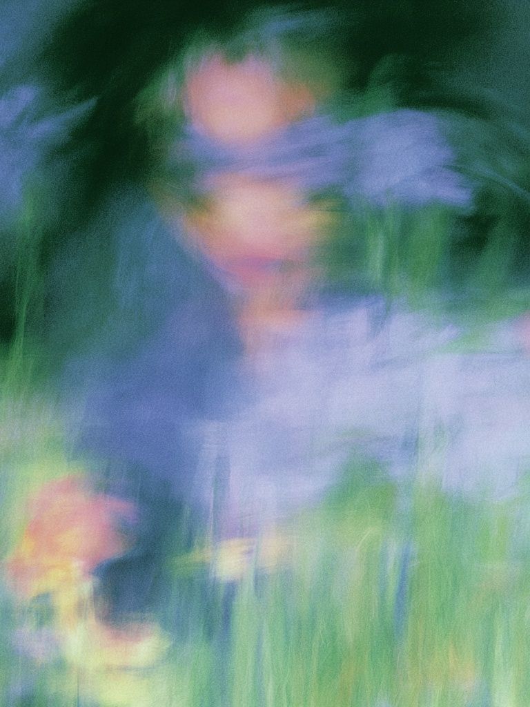 Dreamy Floral Blur Abstract Print. poster detail