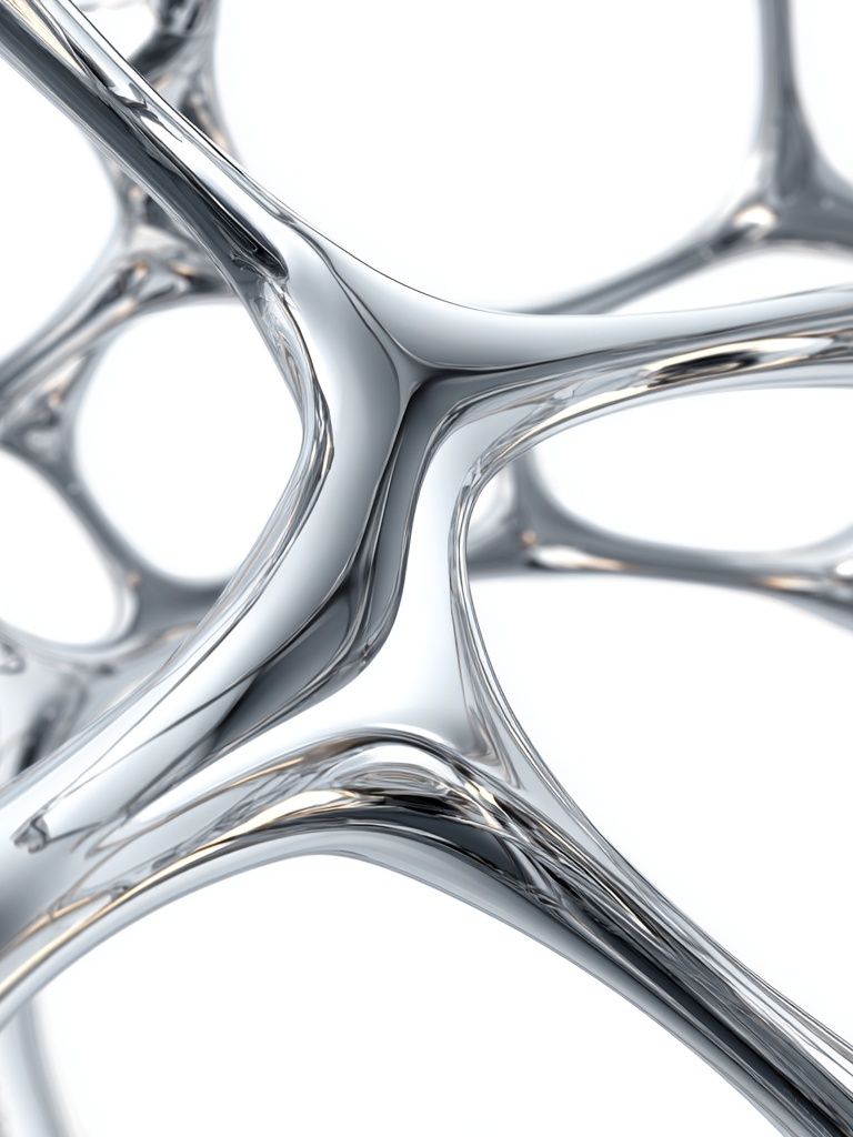 Chrome Cellular Abstract Poster. poster detail