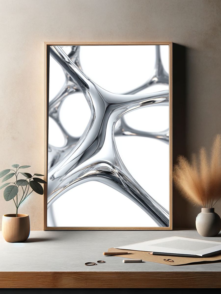Chrome Cellular Abstract Poster. — room view 2