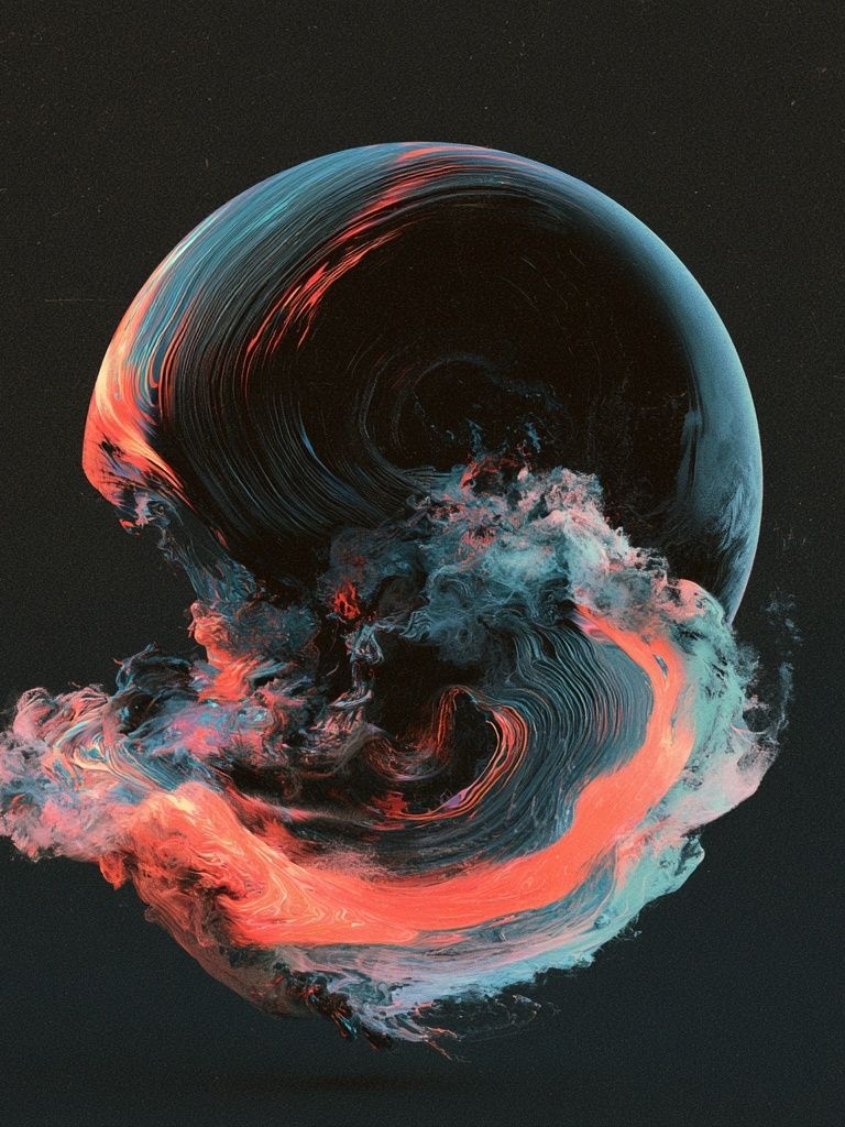 Cosmic Swirl Abstract Poster. poster detail