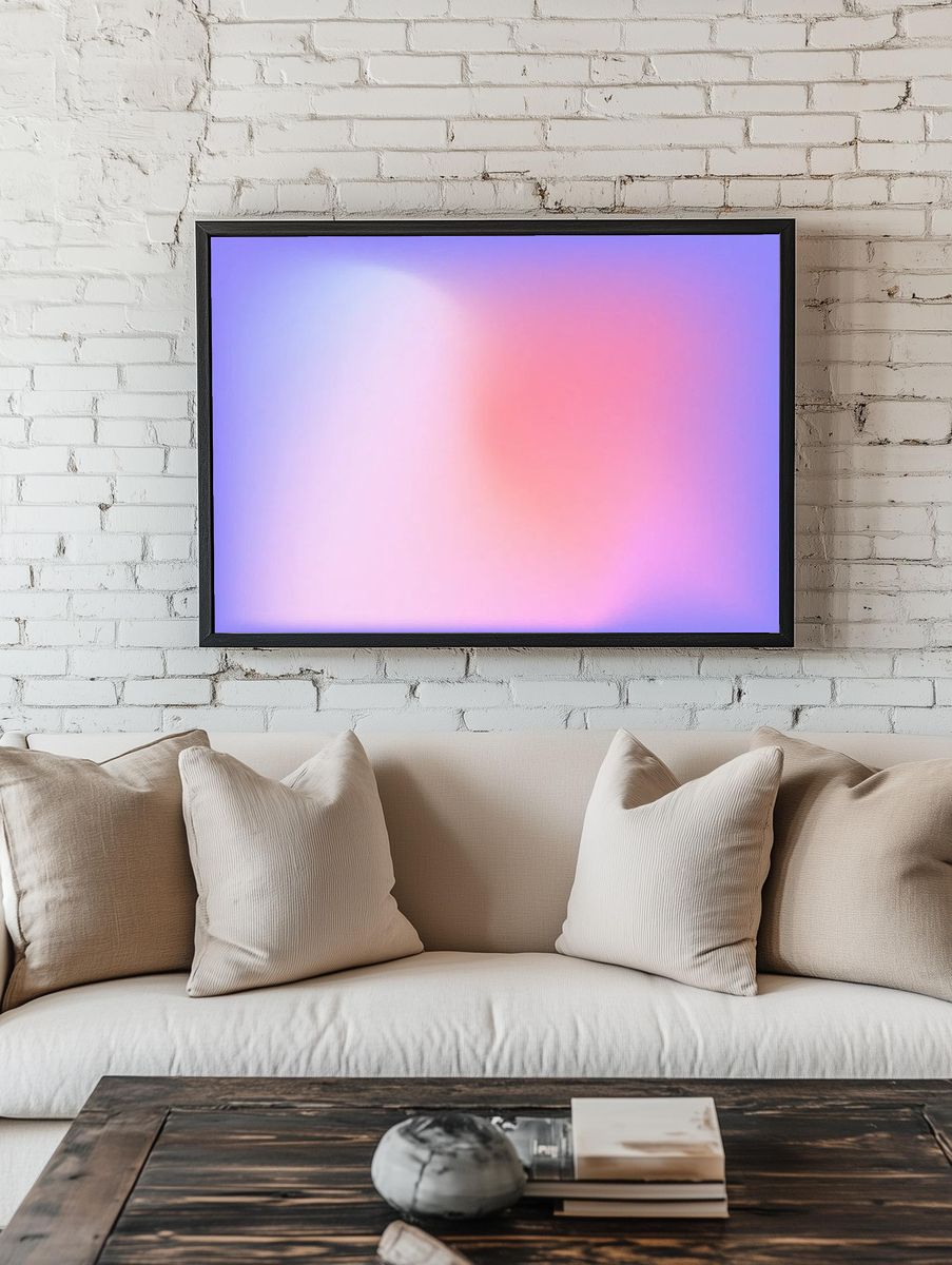 Blur gradient pink purple abstract. — room view 1