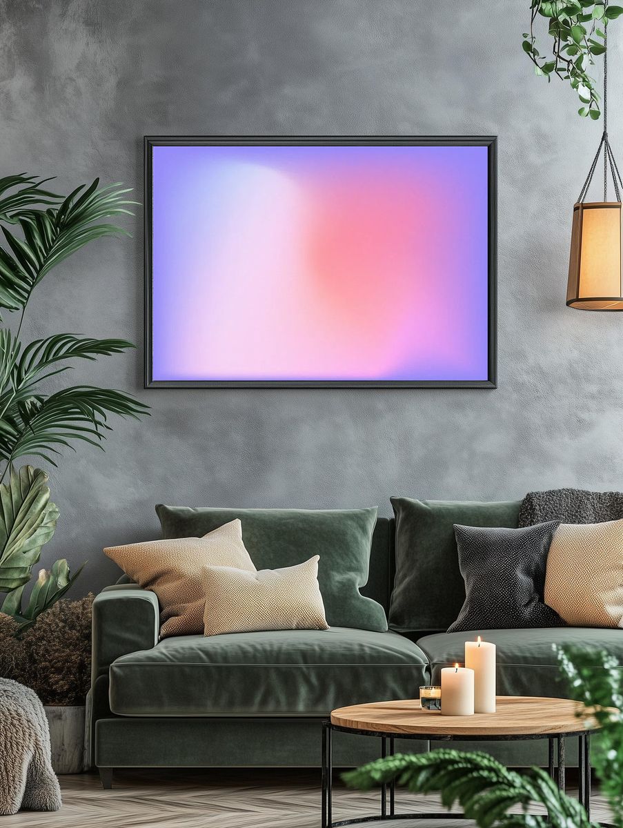 Blur gradient pink purple abstract. — room view 4