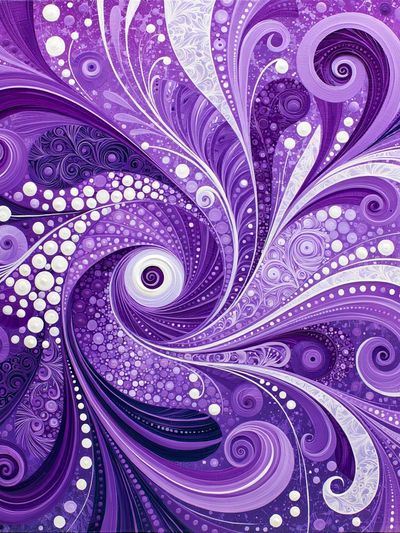 Purple Swirl Abstract Poster.