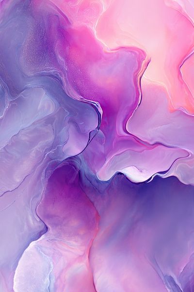 Lavender Pink Fluid Abstract Poster.