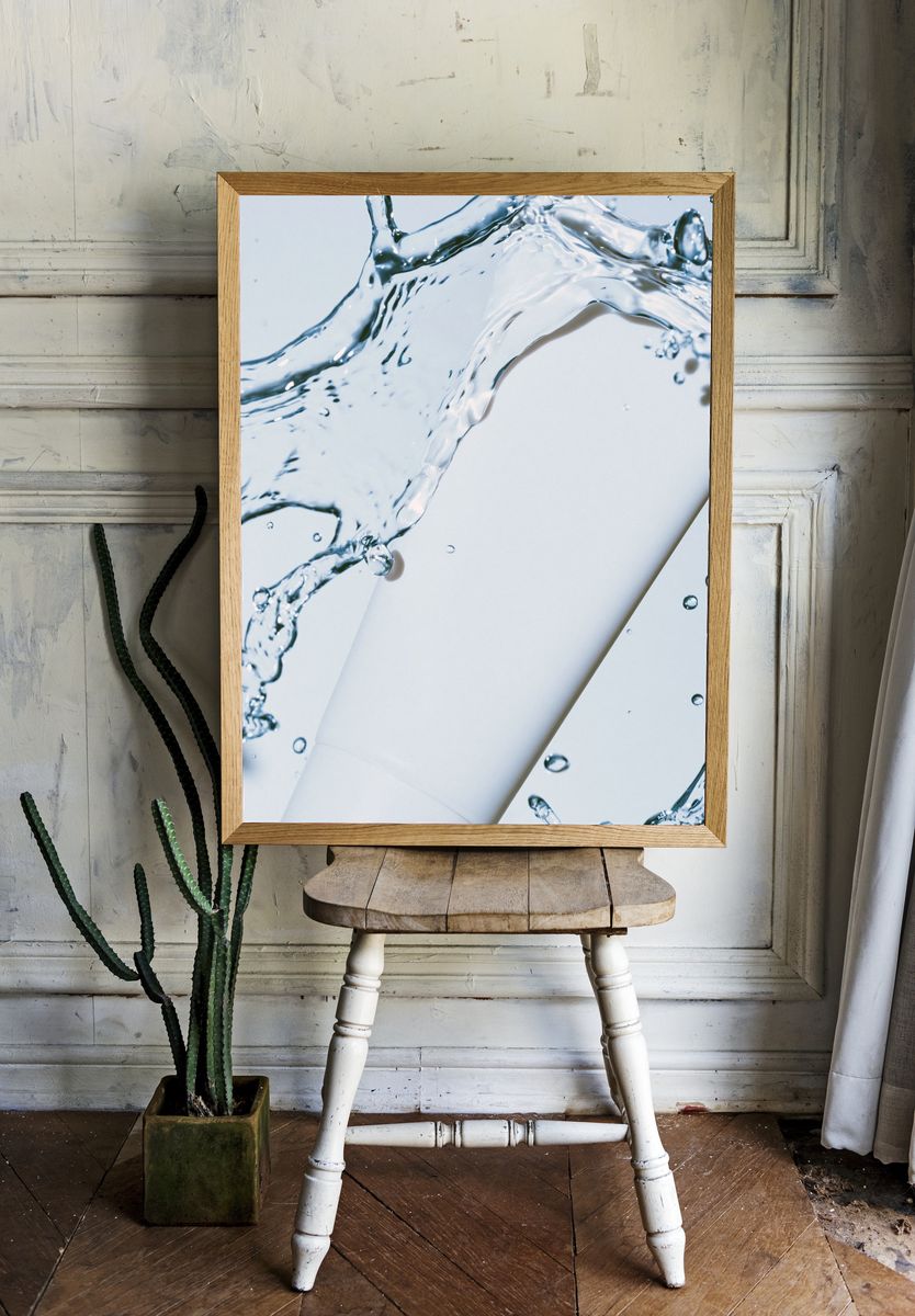 Water Splash Abstract Poster. room preview