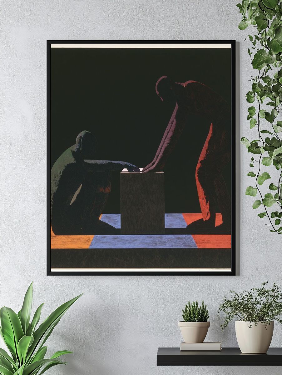 Abstract Chess Duel Poster. — room view 4