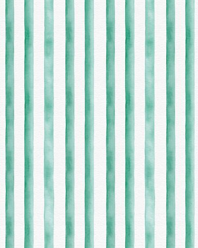 Mint Watercolor Stripes Poster.